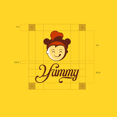 Yummy Logo for my students adobe illustrator color guidelines cute cute logo design food food and beverage logo design food logo design fresh fresh logo design graphic design logo logo clear space logo design nature logo design yellow yellow logo yummy yummy logo design