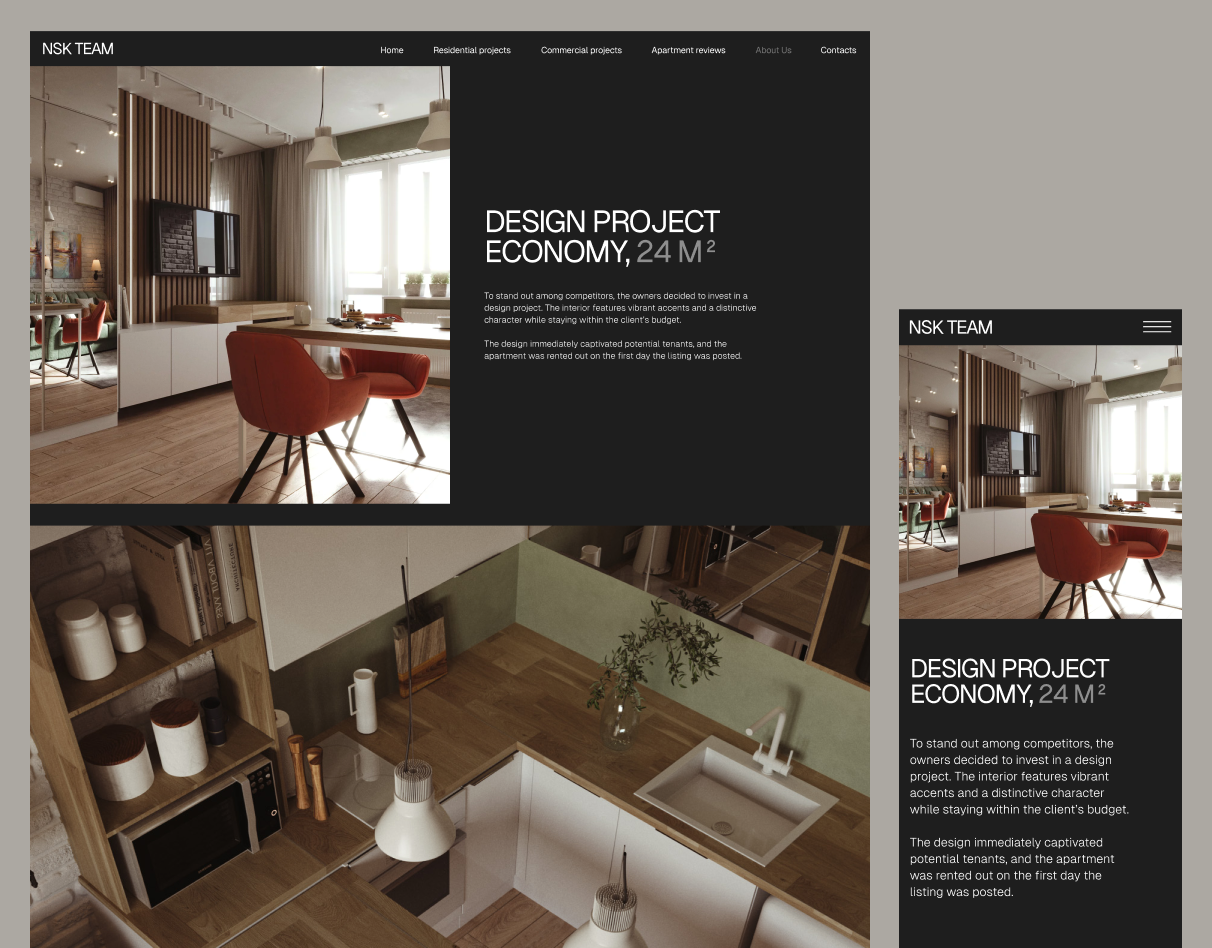 Website development for a real estate renovation company company concept corporate e commerce ecommerce home house landing landing page landing page design landingpage minimalism minimalist modern real estate web development webdesign website website design