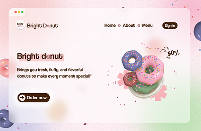 Web design UI 3D 3d ui