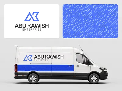 Brand Identity: Abu Kawish Enterprise a k logo brand identity branding enterprise logo lettermark logo logo logo design