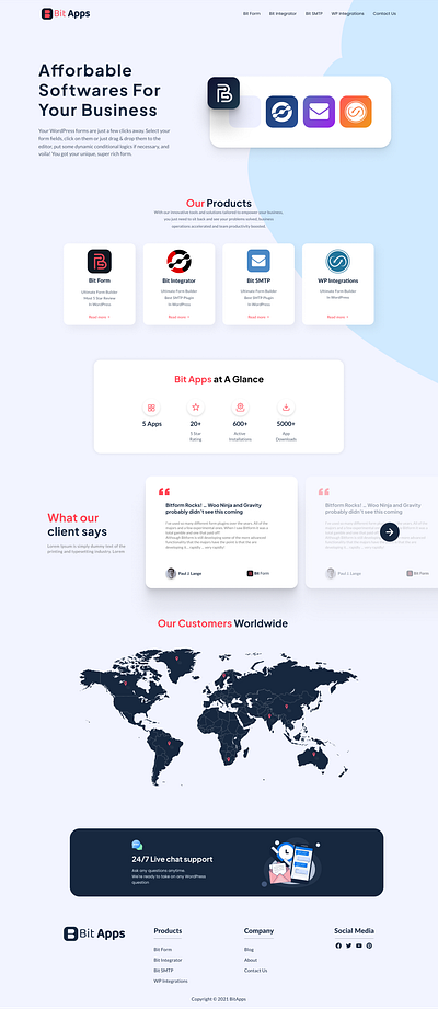 Bit Apps Homepage Design bit bitapps bitform form builder homepage landing page product homepage sass sass homepage sass landing page sass product sass ui simple homepage simple ui technology technology homepage technology landingpage ui wordpress wordpress product
