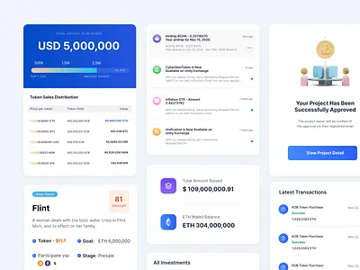 Spotlight ICO Project africa blockchain cryptocurrency dashboard ico movies ux