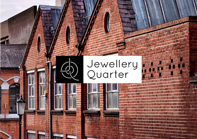 Jewellery Quarter Monogram Logo Experiment badge birmingham city heritage history history logo illustration j jewellery jewellery quarter letterforms letters line work logo design monogram q square typography uk vintage