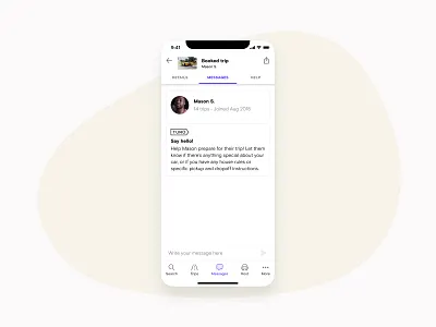 Trip header usability improvements