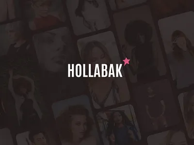 Hollabak Logo app branding design hair hair style haircare logo star stylist