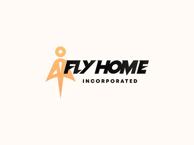 Fly Home Incorporated Logo aeroplane air airline airplane bold boldicon brand culture culture fly flying iconography inc incorporated logo logo modernism modernism symbol symbolism take off typography