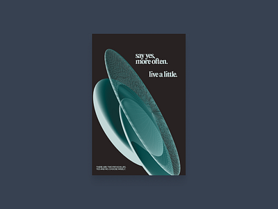 Poster: Say Yes design poster typography