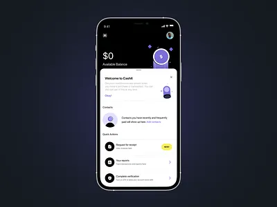 Wallet page design illustration ui ux