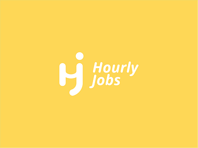 Hourly Jobs brand branding design icon logo vector