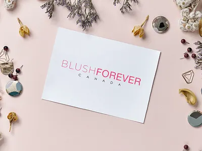 Blush Forever Canada | Logo Design | Faraz Hassan Khan | FHK branding creative design designer faraz hassan khan fhk graphic design graphic designer illustration logo logo minimalist make a logo minimal minimalism minimalist design minimalist logo simple logos ui ux vector