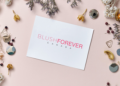 Blush Forever Canada | Logo Design | Faraz Hassan Khan | FHK branding creative design designer faraz hassan khan fhk graphic design graphic designer illustration logo logo minimalist make a logo minimal minimalism minimalist design minimalist logo simple logos ui ux vector