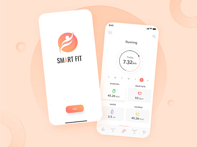 Smart Fit Mobile App UI Kit app application design kit mobile smart fit ui uiux ux uxdesign