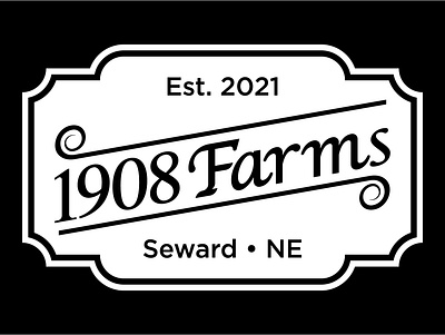 1908 Farms Primary Mark branding corporate branding typography