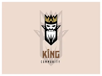 King Logo branding crown design graphic design icon ill illustration illustrator king kingdom logo mascot vector