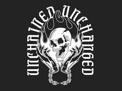 unchained unchanged art design illustration tattoo tshirt