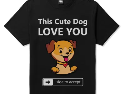 Cute_Dog_t-shirt Design cutedog dog dog lover