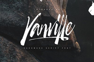 Vanville Handmade Script Font ($19) branding brush calligraphy design fonts graphic design lettering logo magazine modern script type design typography