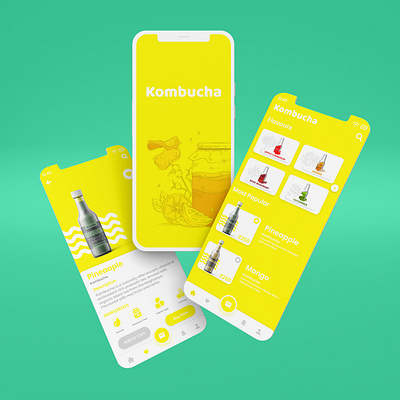 My First UI/UX ever Design 2020 (I KnowToo much Yellow) adobexd app branding design graphic design ui