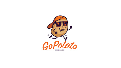 GoPotato Logo 2d logo branding canada cool dubai egypt foodlogo funk graphic design illustration logo potato