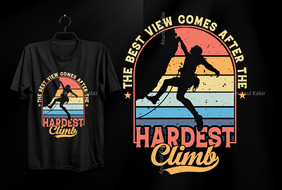 Climbing T shirt design branding climbing t shirt design design graphic design hiking tshirt design illustration logo online tshirt design retro design retro tshirt design style tshirt tshirt design template tshirt graphic tshirts typography typography tshirt design ui vintage tshirt design