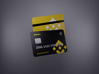 3D Icons | 4 | Binance Plastic Cards 3d aftereffects animation banking binance black blender branding card creative crypto cryptocurrency design digital exchange money motion plastic render yellow
