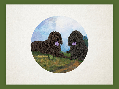 Vintage animal portrait illustration art branding classic custom type design digital art digital illustration digital painting drawing illustration line art logo logo design pet portrait sketching vector vintage vintage design vintage illustration