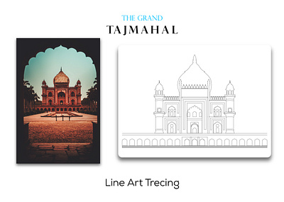 TAJMAHAL । LINE ART । DRAWING। SKETCH । ART art creative design dribbble graphic design graphicdesign illustration line art print design sketch