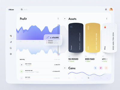 Cash Rules Everything Around Me blockchain cards chart coin crypto dashboard crypto wallet cryptocurrency dashboard design digital platform exchange interface token ui user interface ux wallet web web interface wu tang