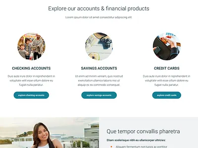 SUBURBAN COMMUNITY BANK - Bank Website Template bank banking financial human centered service template ui ux