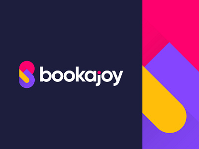 Bookajoy abstract app logo booking brand designer branding agency creative holiday icon mark symbol journey logo letter b logo logo designer modern logo symbol design tech logo tourism travel agency travel app logo traveling web app logo