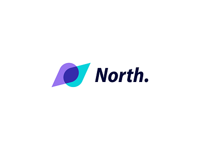 Minimalism Modern N for North Logo blue compass location logo minimalism modern n logo north purple track vector