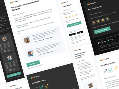 SaaS Welcome Email Templates customers dribbble best shot email email design email template onboarding email pay product design saas saas email saas product sign up email template ui ui ux design user experience design user interaction user interface design visual design welcome email