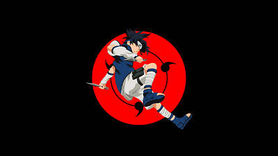 The Power Of Sharingan anime anime art art design graphic design illustration saske uchiha vector