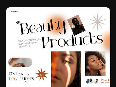 Miracle Beauty Website Design beauty best website cosmetics design hair header landing page makeup minimal mockup salon skin care spa trend ui ux web design web site