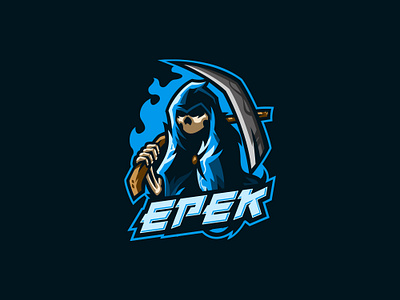 EPEK 3d animation branding esports logo graphic design grim reaper logo motion graphics reaper sports logo ui