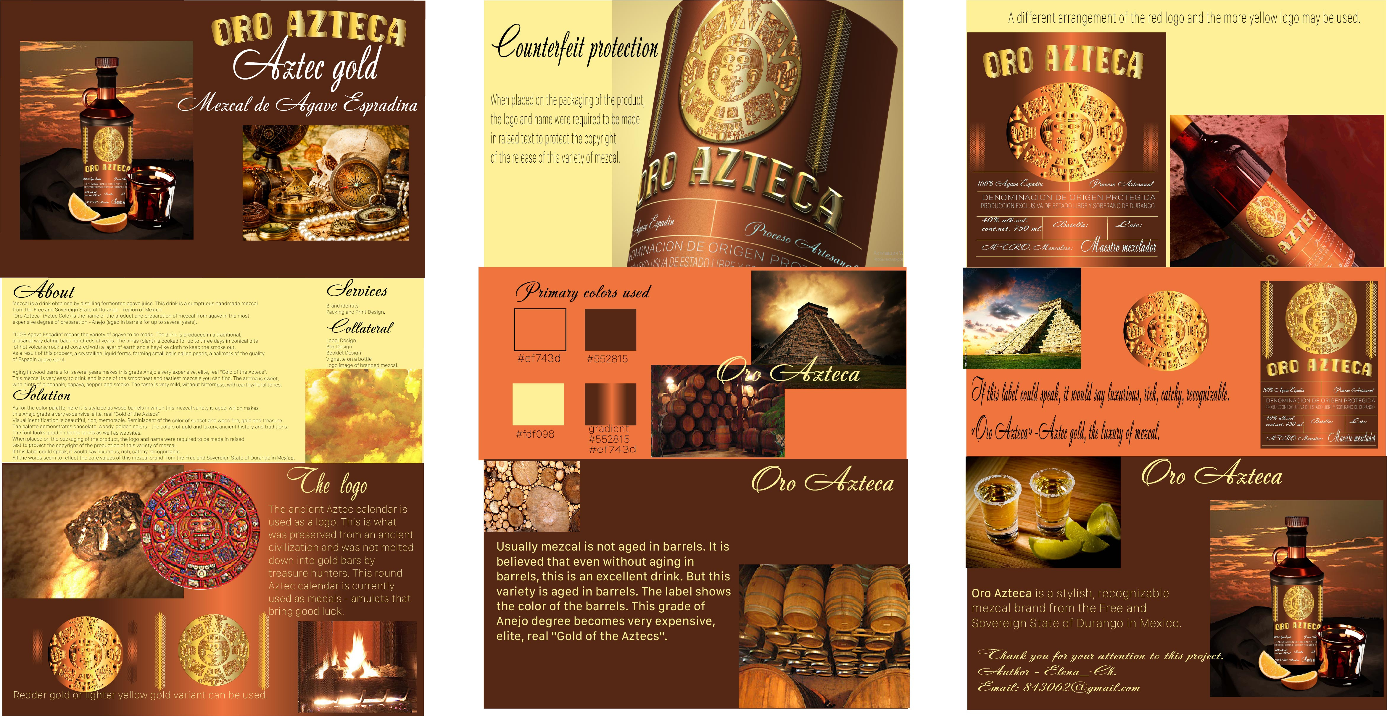 Craft Mezcal Aztec Gold advertising alcohol art banner brand branding bright character concept creative design digital art graphic design illustration logo marketing vector