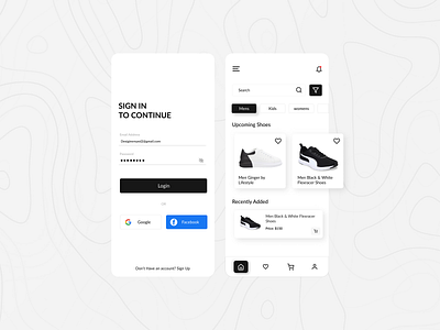 Shoe Booking App app app design branding dashboard design ecommerce figma homepage illustration login logo shopping ui ui design ux web