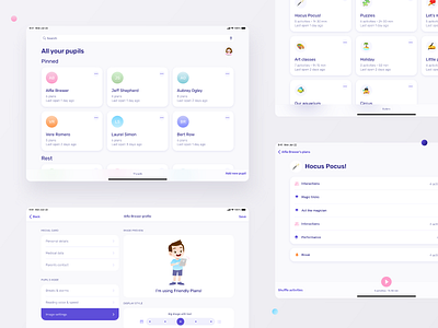 Friendly Plans – app for autism therapist design illustration mobile product design ui ux