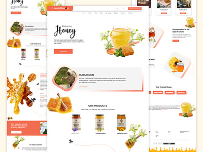 Beekeeping Honey Shop Landing Page beekeeper beekeeping bitmatestudio creative design home page honey honey shop honeybee landing landing page layout trend ui ui design ux ux design web design website wordpress