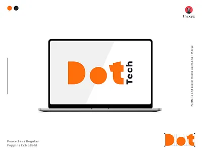 Dot Tech Logo 2021 bangladesh branding design financial graphic design illustration logo logo design minimal orange simple