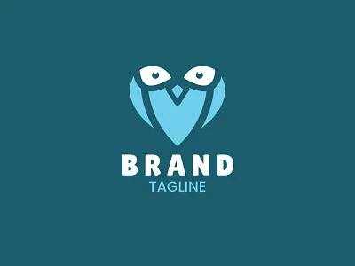 Owl Love Logo animals bird logo branding bussines logo design letter logo logo logo design logotype love logo minimalist logo owl owl logo owl love logo unique logo