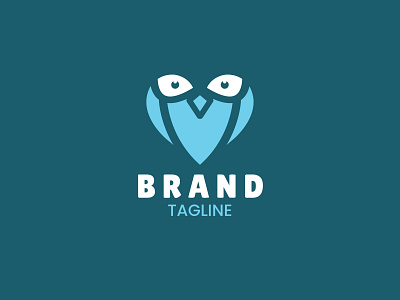 Owl Love Logo animals bird logo branding bussines logo design letter logo logo logo design logotype love logo minimalist logo owl owl logo owl love logo unique logo