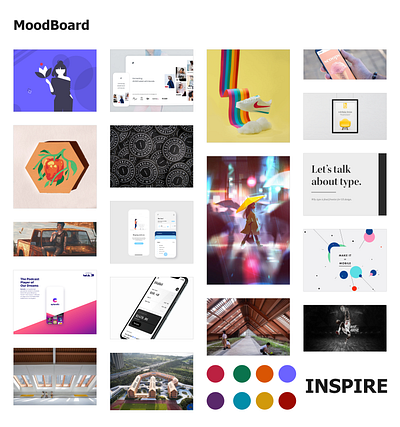 Mood board graphic design graphics grid hd images inspiration ui xd