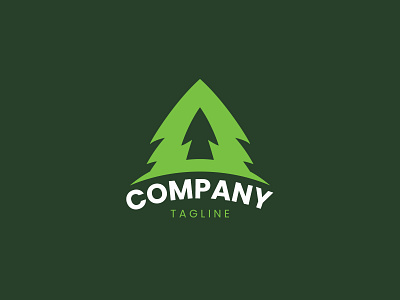 Letter A tree Pine Logo a logo branding bussines logo design green logo letter a letter a logo letter logo logo logo design nature logo tree logo tree pine logo unique logo