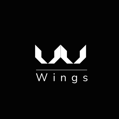 Winged initial before changed branding design graphic design graphics illustration illustrator logo typography ui vector