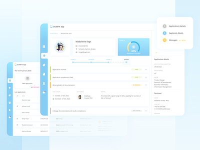 Dashboard app dashboard figma student ui ux