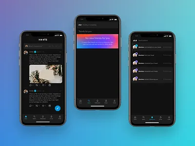 Hoots - Timeline app concept design hoots product design stacks twitter ui uiux ux uxui