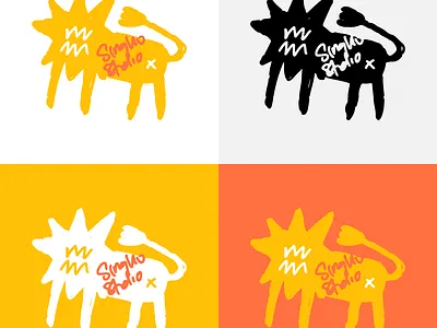 Personal Branding branding colorful design fun illustration illustrator lion logo minimal personal studio vector