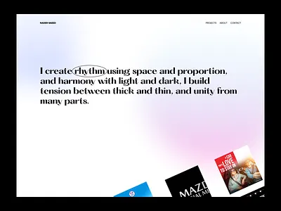 Nader Portfolio branding design graphic design portfolio ui ux website