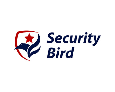 Logo Security Bird 3d animation branding design flat graphic design illustration logo logodesign minimal motion graphics typography ui